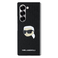 Karl Lagerfeld PU Saffiano Monogram Karl Head Zadní Kryt pro Samsung Galaxy Z Fold6 Black