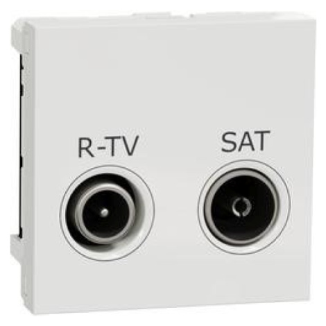 Schneider Electric Nová Unica televizní zásuvka TV/R+SAT průběžná bílá NU345618