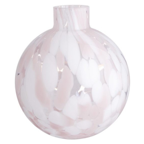 CONFETTI Váza skleněná 10 cm - sv. růžová