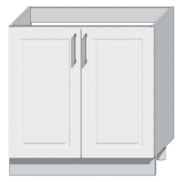 Kuchyňská skříňka Natalia D80 bílá