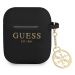 Guess GUA2LSC4EK pouzdro na Airpods 2. Generace / 1. Generace black Charm Collection 4G