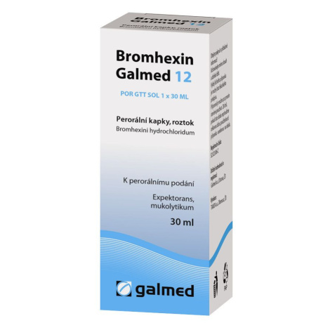 Galmed Bromhexin 12 mg/ml perorální kapky, roztok 30 ml