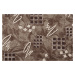 Sintelon koberce AKCE: 65x500 cm Metrážový koberec Roines brown - Bez obšití cm