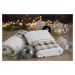 Bavlněný vánoční ručník bílý s žakárovým okrajem