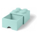 LEGO® úložný box 4 s šuplíkem aqua