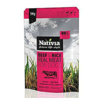 Nativia Real Meat Beef&Rice 1kg sleva