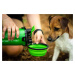 Vsepropejska Lisa cestovní láhev pro psa 750 ml + miska Barva: Zelená