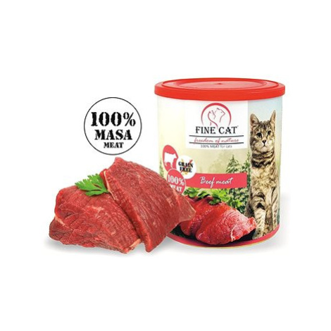 Fine Cat FoN konzerva pro kočky hovězí 100 % masa 800 g