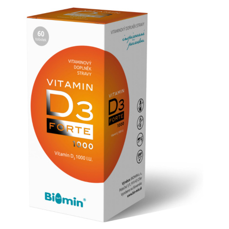 Biomin Vitamin D3 Forte 1000 I.U. 60 tobolek