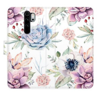 iSaprio flip pouzdro Succulents Pattern pro Xiaomi Redmi Note 8 Pro