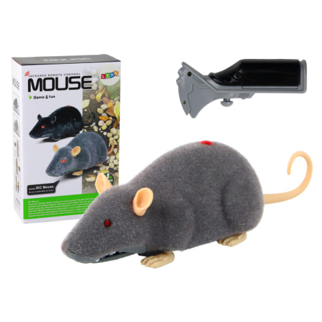 mamido  Myš na dálkové ovládání na kolečkách RC šedá RC