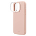 UNIQ Lino silikonový kryt iPhone 14 Pro růžový
