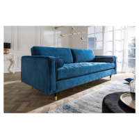 Invicta Interior Pohovka Cozy Velvet 220cm aquablue velvet