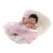 Llorens 73804 NEW BORN holčička - realistická panenka miminko s celovinylovým tělem - 40 c