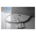 POLYSAN ISA 90 sprchová vanička z litého mramoru, půlkruh 90x90cm, bílá 50511