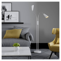Lucande Lucande Medira stojací lampa, dvoužárovková, bílá