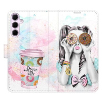 iSaprio Flip pouzdro Donut Worry Girl pro Samsung Galaxy A55 5G