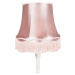 Retro stojací lampa šedá s růžovým odstínem Granny - Classico