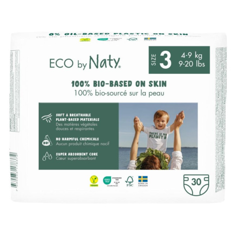 ECO by Naty Midi 4-9 kg dětské plenky 30 ks