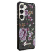 Guess GUHCS23SHCFWSK hard silikonové pouzdro Samsung Galaxy S23 5G black Flower Collection