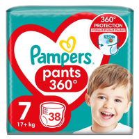 Pampers Pants 7 plenkové kalhotky 17kg+ 38ks