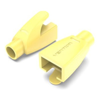 Vention RJ45 Strain Relief Boots Yellow PVC Type 100 Pack