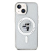 Karl Lagerfeld hard silikonové pouzdro iPhone 15 6.1" transparent Karl&Choupette Glitter MagSafe