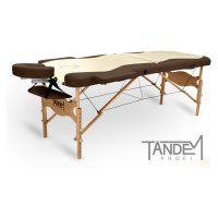 Skládací masážní stůl TANDEM Profi W2D DUO Barva: krémovo-čokoládová