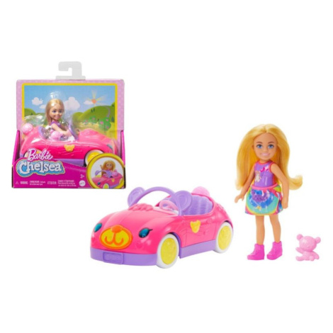 Mattel Barbie Chelsea a medvědí auto set