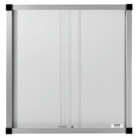 eurokraft pro Informační skříňka, posuvné dveře, 12 (3 x 4) listů DIN A4, kovová zadní stěna