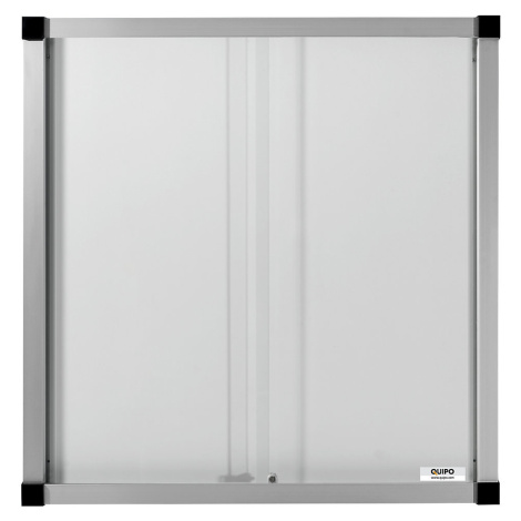 eurokraft pro Informační skříňka, posuvné dveře, 12 (3 x 4) listů DIN A4, kovová zadní stěna