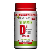Vitamín D3 Forte 1000 I.U. tbl.90+90 Bio-Pharma