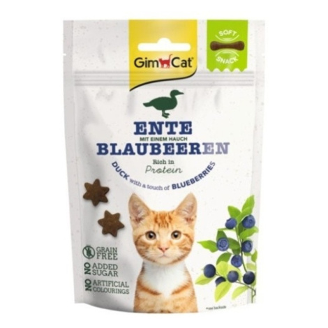 GIMCAT  Soft Snacks kachna s borůvkami pamlsek pro kočky 60 g Gimborn