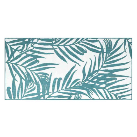 vidaXL Venkovní koberec akvamarínový a bílý 80 x 150 cm oboustranný