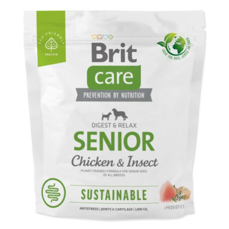 Krmivo Brit Care Dog Sustainable senior Chicken & Insoct 1kg