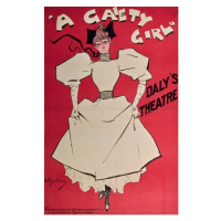 Obrazová reprodukce Poster advertising 'A Gaiety Girl' at the Daly's Theatre, Great Britain, 189