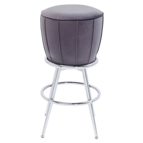 KARE Design Šedá čalouněná barová stolička After Work