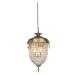 Art Deco závěsná lampa krystal se zlatem 40 cm - Cesar
