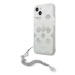 Guess GUHCP13SKSPESI hard silikonové pouzdro iPhone 13 Mini 5.4" silver Peony Chain Collection