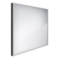 Nimco ZPC 13077-90 - černé LED zrcadlo 700x700