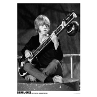 Plakát, Obraz - Rolling Stones / Brian Jones  - Ready Steady Go / Sitar, (59.4 x 84 cm)