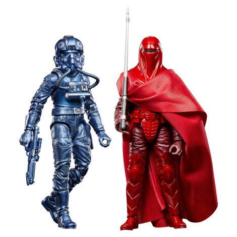 Star Wars Episode VI Black Series Carbonized - Emperor's Royal Guard & TIE Fighter Pilot - figur Hasbro