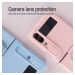 Silikonový kryt Nillkin CamShield Silky pro Samsung Galaxy Z flip4 5G s kroužkem, light peach
