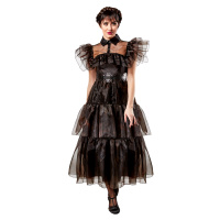 Rubies Dámský kostým - Wednesday černé šaty Velikost - dospělý: M