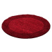Ayyildiz koberce Kusový koberec Life Shaggy 1503 red kruh  - 120x120 (průměr) kruh cm