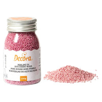 Cukrové zdobení mini perličky 1,5mm růžové 100g - Decora