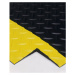 COBA Protiúnavová rohož DECKPLATE, přířezy, černá / žlutá, bm x 1200 mm, max. 18,3 m