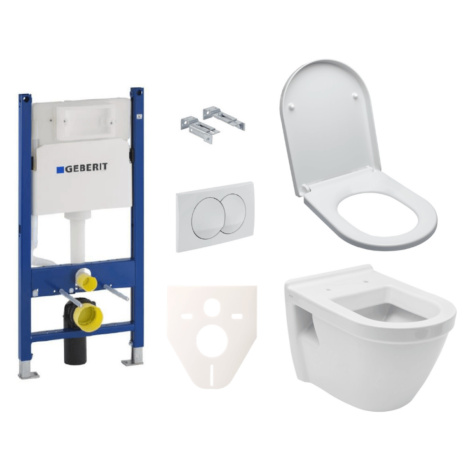 Závěsný set WC VitrA Integra vč. sedátka + modul Geberit Duofix s tlačítkem Delta 20 bílé SIKOGE