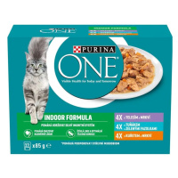 Purina ONE INDOOR lahodný výběr ve šťávě 72 x 85 g