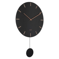 Designové kyvadlové nástěnné hodiny KA5863BK Karlsson 47cm